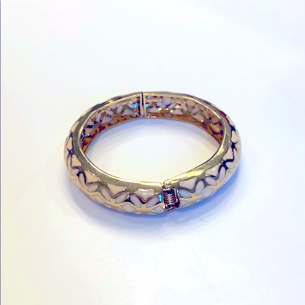 Hinged Gold Bangle